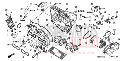 AIR CLEANER (2) CBF600N8 de 2008